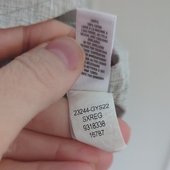 Bonobos Men's Slim Fit Pink Flamingo Button Down Shirt Size S Gray Casual Spring - Picture 7 of 8